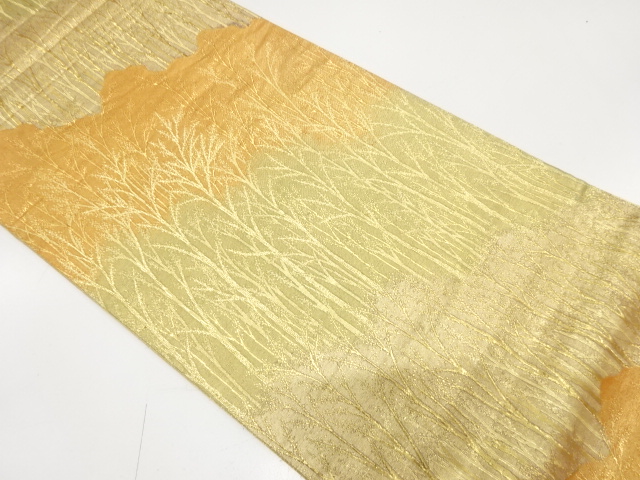 JAPANESE FUKURO OBI / WOVEN TREES